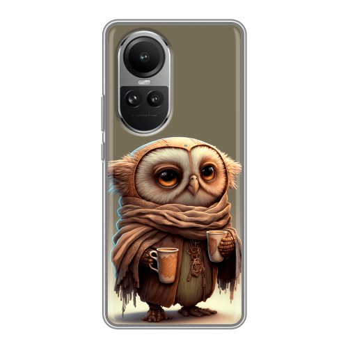 Дизайнерский силиконовый чехол для OPPO Reno10 Сова