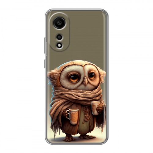 Дизайнерский силиконовый чехол для OPPO A78 4G Сова