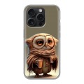 Дизайнерский силиконовый чехол для Iphone 15 Pro Сова