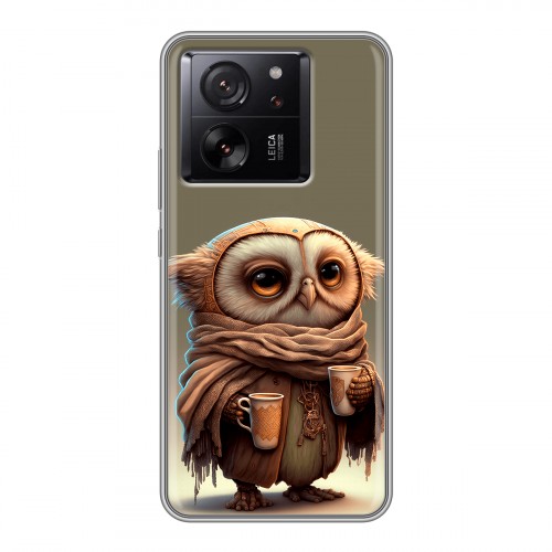 Дизайнерский силиконовый чехол для Xiaomi 13T Сова
