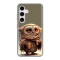 Дизайнерский силиконовый чехол для Samsung Galaxy S24 Сова