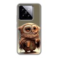 Дизайнерский силиконовый чехол для Xiaomi 14 Сова