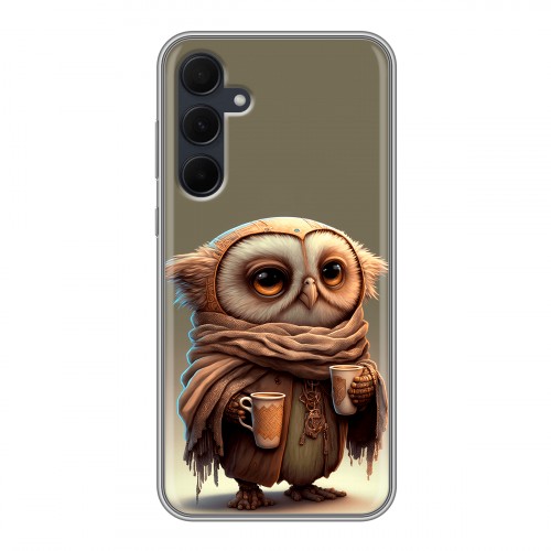 Дизайнерский силиконовый чехол для Samsung Galaxy A35 Сова