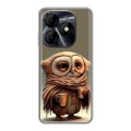Дизайнерский силиконовый чехол для Itel P55 4G Сова