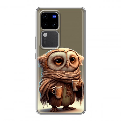 Дизайнерский силиконовый чехол для Vivo V30 Pro Сова