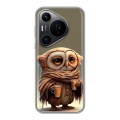 Дизайнерский силиконовый чехол для Huawei Pura 70 Pro Сова
