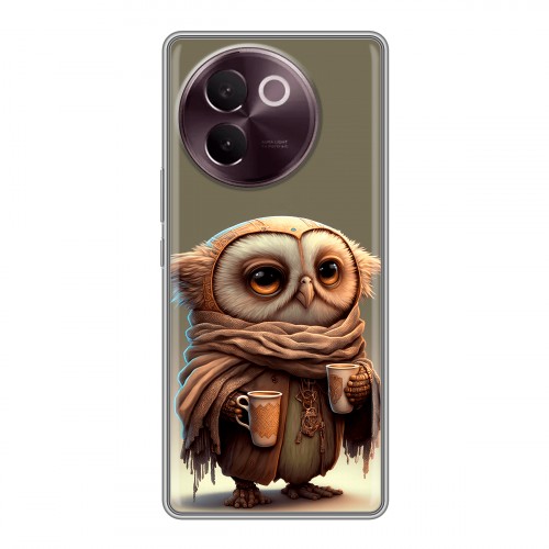 Дизайнерский силиконовый чехол для Vivo V30e Сова