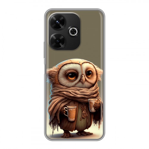 Дизайнерский силиконовый чехол для RedMi 13 4G Сова