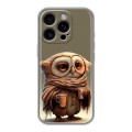 Дизайнерский силиконовый чехол для Iphone 16 Pro Сова