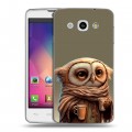 Дизайнерский пластиковый чехол для LG L60 Сова