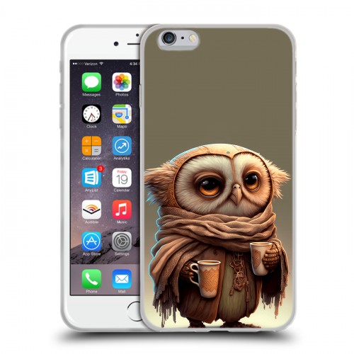 Дизайнерский силиконовый чехол для Iphone 6 Plus/6s Plus Сова