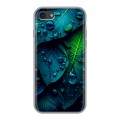 Дизайнерский силиконовый чехол для Iphone 7 Листья