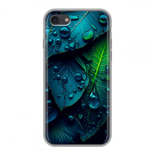 Дизайнерский силиконовый чехол для Iphone 7 Листья