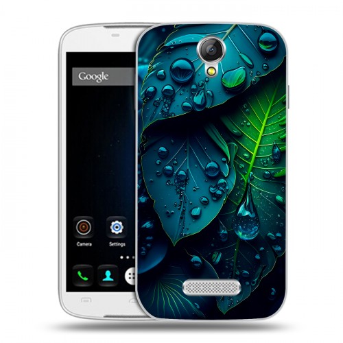 Дизайнерский силиконовый чехол для Doogee X6 Листья