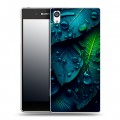 Дизайнерский пластиковый чехол для Sony Xperia E5 Листья