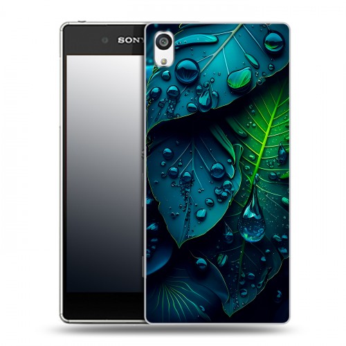 Дизайнерский пластиковый чехол для Sony Xperia E5 Листья