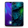 Дизайнерский силиконовый с усиленными углами чехол для OPPO A1k Листья