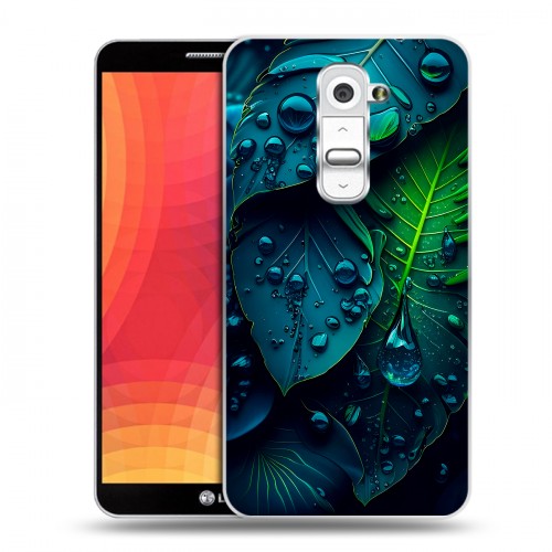 Дизайнерский пластиковый чехол для LG Optimus G2 Листья