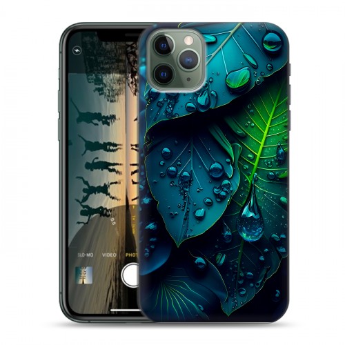 Дизайнерский силиконовый чехол для Iphone 11 Pro Листья