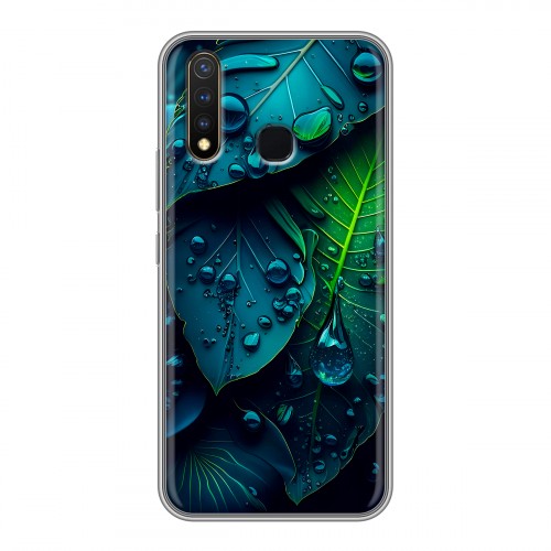 Дизайнерский силиконовый чехол для Vivo Y19 Листья