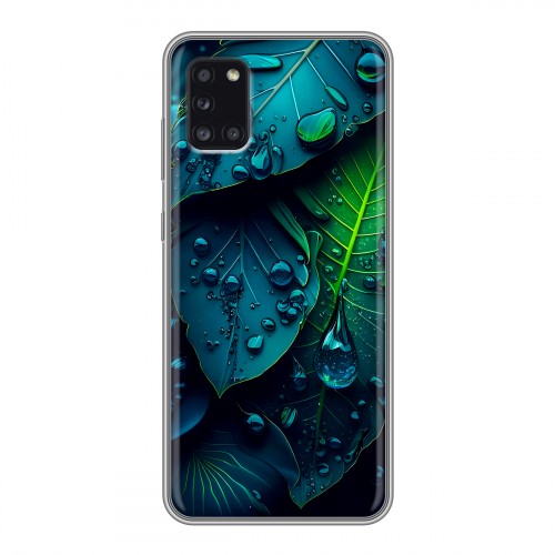 Дизайнерский силиконовый чехол для Samsung Galaxy A31 Листья