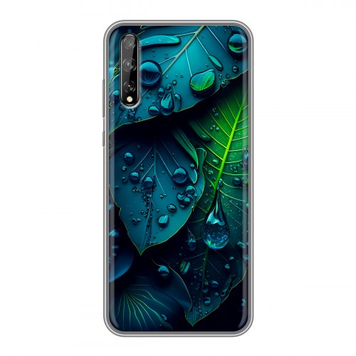 Дизайнерский силиконовый чехол для Huawei Y8p Листья