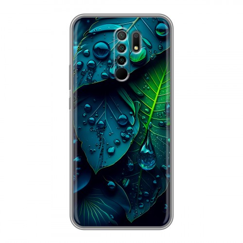 Дизайнерский силиконовый чехол для Xiaomi RedMi 9 Листья