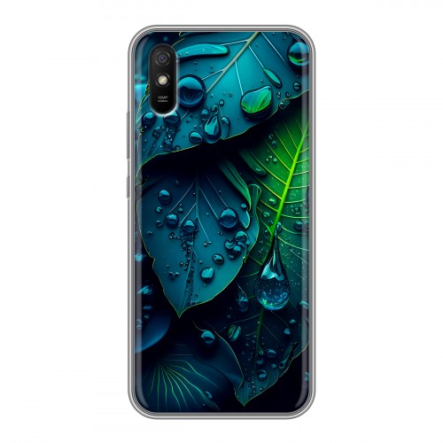 Дизайнерский силиконовый чехол для Xiaomi RedMi 9A Листья