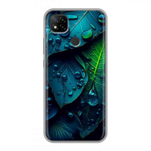 Дизайнерский силиконовый чехол для Xiaomi RedMi 9C Листья