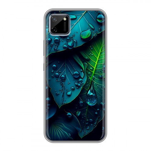 Дизайнерский силиконовый чехол для Realme C11 Листья