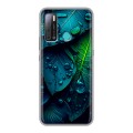 Дизайнерский силиконовый с усиленными углами чехол для Tecno Pouvoir 4 Листья
