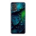 Дизайнерский силиконовый чехол для Samsung Galaxy A32 Листья