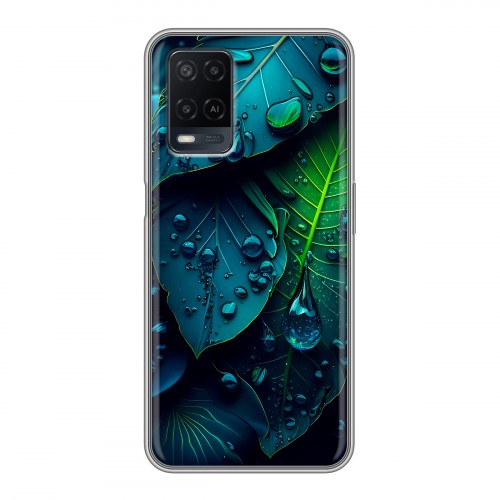 Дизайнерский силиконовый чехол для OPPO A54 Листья