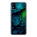 Дизайнерский силиконовый чехол для ZTE Blade A31 Листья
