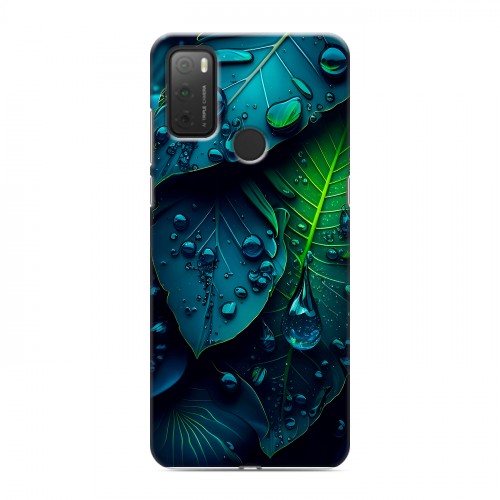 Дизайнерский силиконовый чехол для Alcatel 3L (2021) Листья