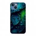 Дизайнерский силиконовый чехол для Iphone 13 Листья