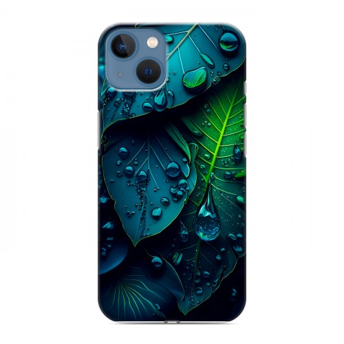 Дизайнерский силиконовый чехол для Iphone 13 Листья
