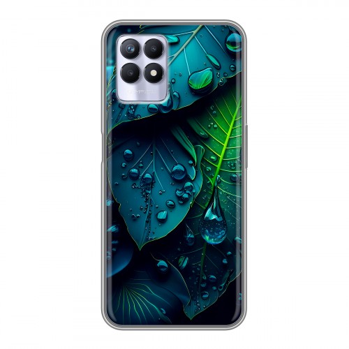 Дизайнерский силиконовый чехол для Realme 8i Листья