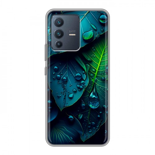 Дизайнерский силиконовый чехол для Vivo V23 Листья
