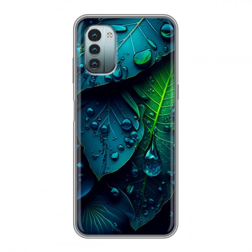 Дизайнерский силиконовый чехол для Nokia G11 Листья