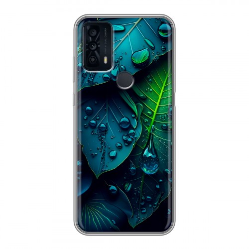 Дизайнерский силиконовый чехол для TCL 20B Листья