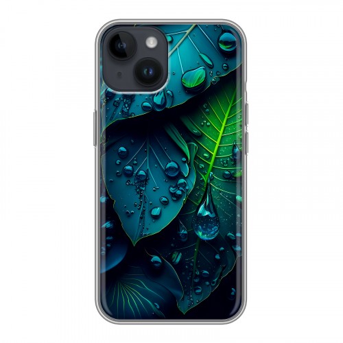 Дизайнерский силиконовый чехол для Iphone 14 Листья