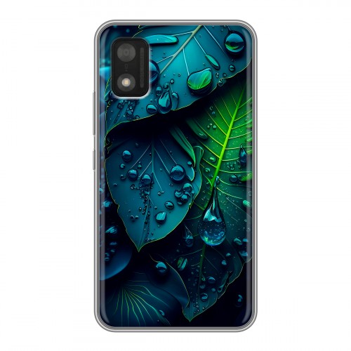 Дизайнерский силиконовый чехол для Itel A17 Листья