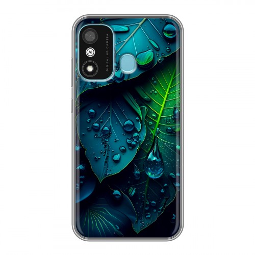 Дизайнерский силиконовый чехол для Itel A27 Листья