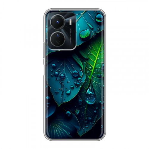 Дизайнерский силиконовый чехол для Vivo Y16 Листья