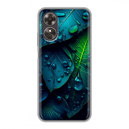 Дизайнерский пластиковый чехол для OPPO A17 Листья