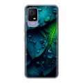 Дизайнерский силиконовый чехол для TCL 405 Листья
