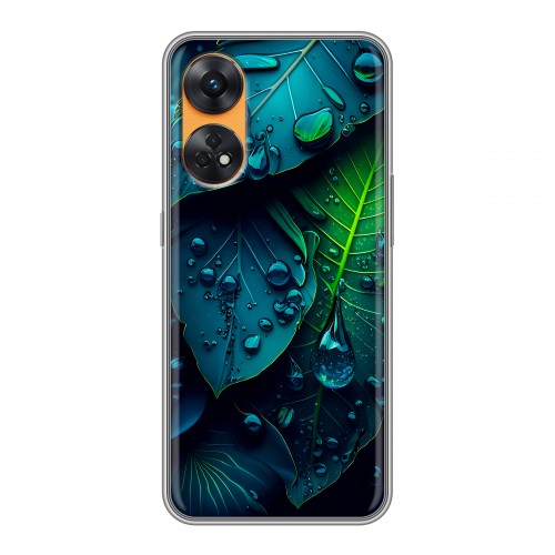 Дизайнерский силиконовый чехол для OPPO Reno8 T Листья