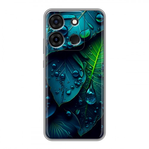 Дизайнерский силиконовый чехол для Infinix Smart 7 Листья