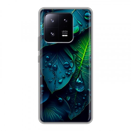 Дизайнерский силиконовый чехол для Xiaomi 13 Pro Листья